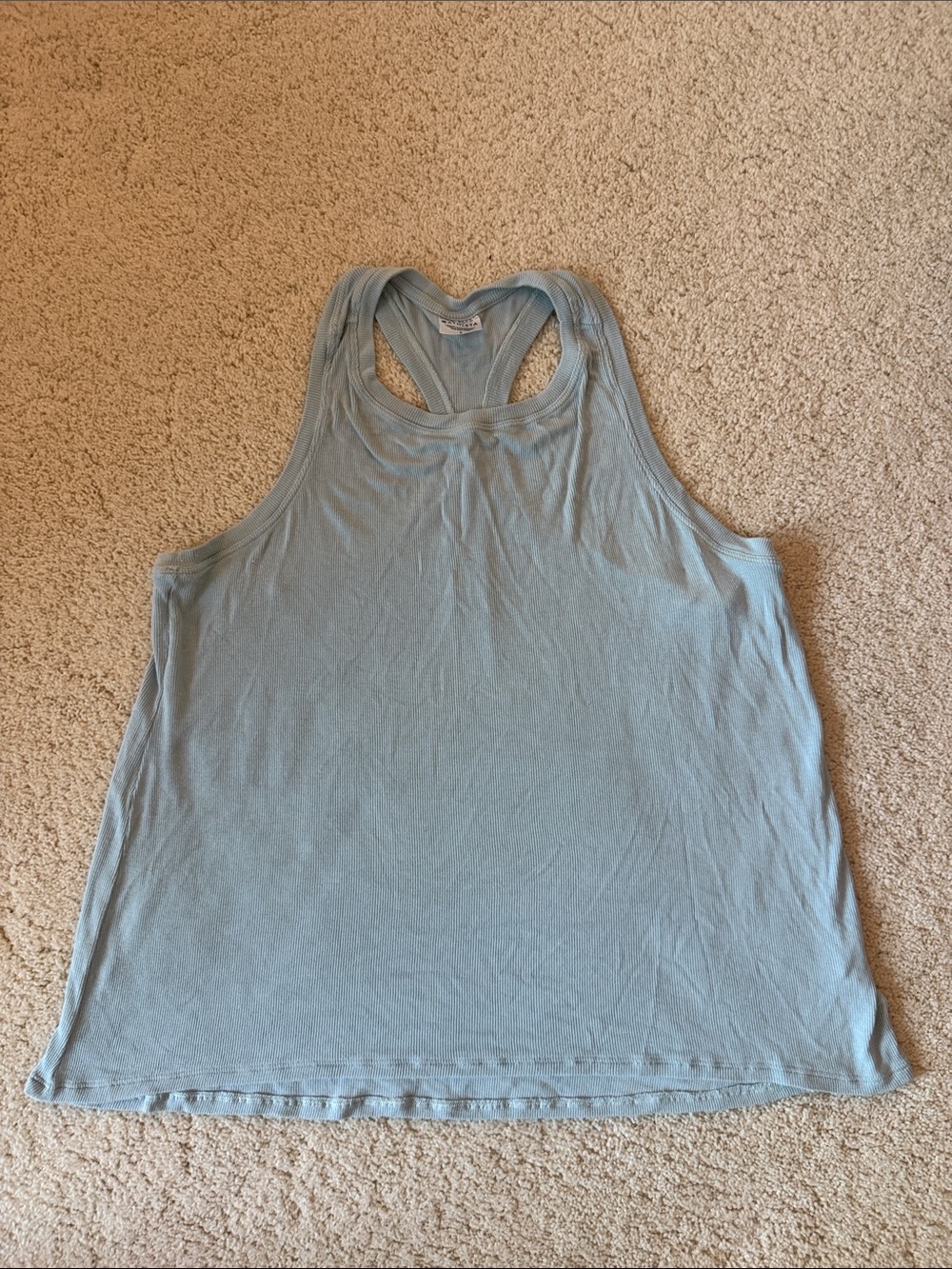 Athleta Pale Blue Racerback Tank Top